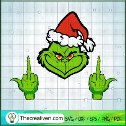Merry Fucking Christmas Grin SVG Cut File for Cricut