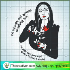 Morticia Addams SVG, Addams Family SVG, Halloween SVG