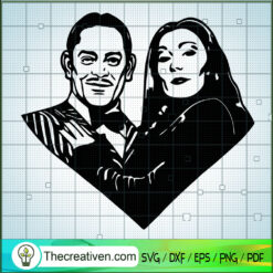 Morticia Gomez SVG, Couple Halloween SVG, Halloween Family SVG