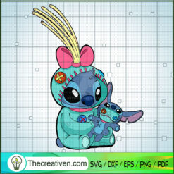 Cute Stitch SVG, Teddy Stitch SVG, Stitch Scary SVG