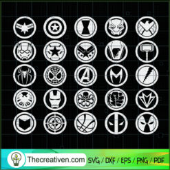 Marvel Avengers Vinyl Decals SVG, Avengers Logo SVG, Supper Hero SVG