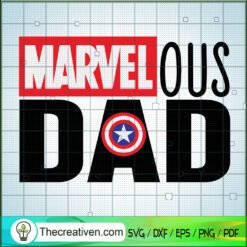 Marvel Ous Dad SVG, Fathers Day SVG, Marvel SVG