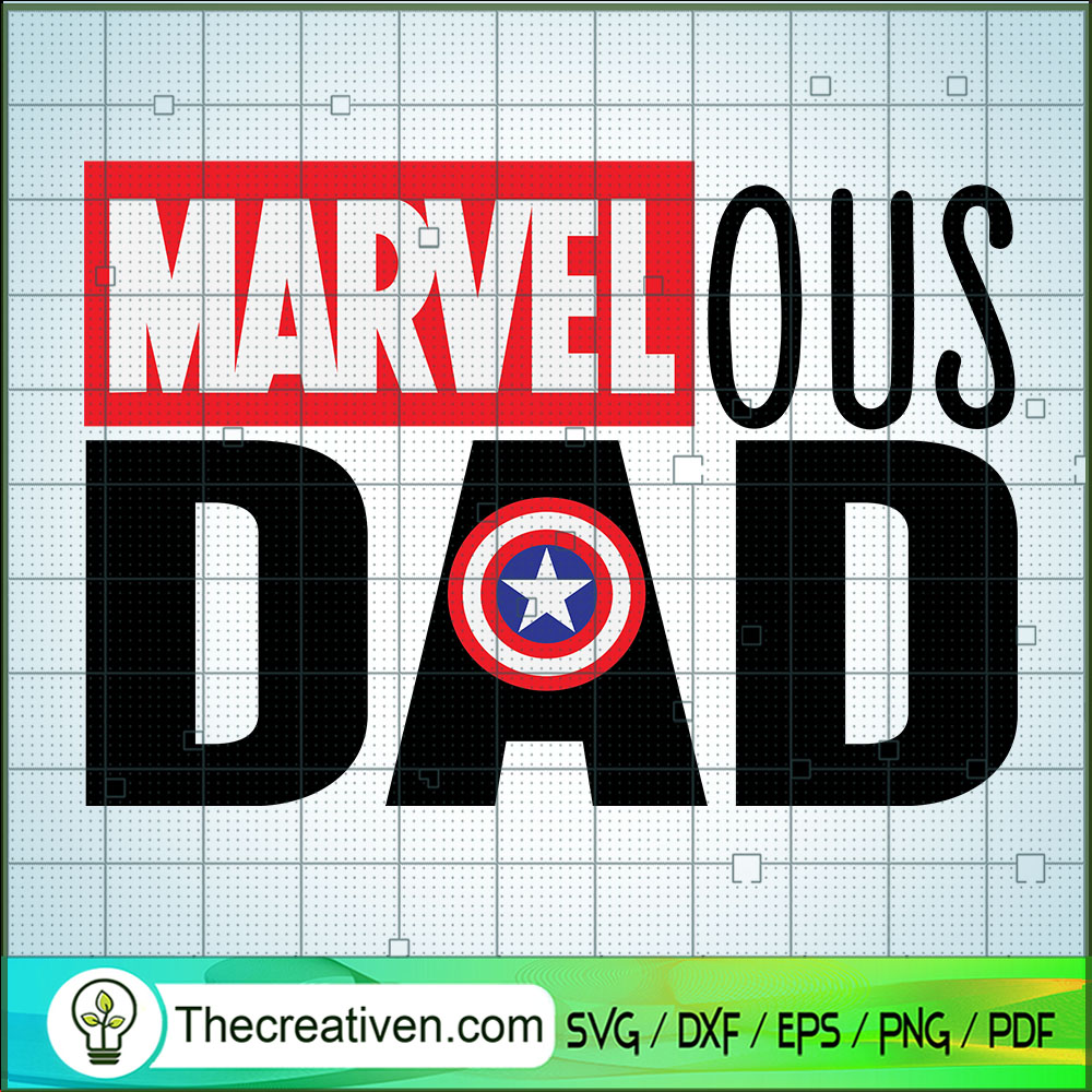 Marvel Ous Dad SVG, Fathers Day SVG, Marvel SVG 1 Marvel Ous Dad SVG, Fathers Day SVG, Marvel SVG