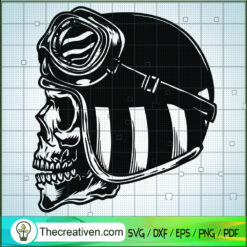 Skull Motorcycle SVG Cut File for Cricut & Silhouette