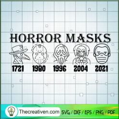 Horror Mask History SVG, Horror Characters SVG, Halloween Mask SVG