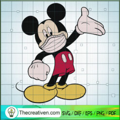 Disney Mickey Wear Mask SVG, Walt Disney SVG, Disney Covid SVG