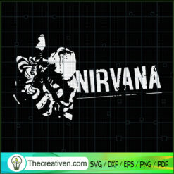 Nirvana Kurt Koban SVG, Nirvana SVG, Singer SVG