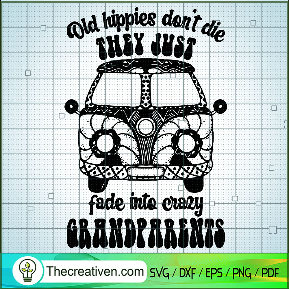 Old Hippies Don't Die They J SVG Cut File for Cricut 1 Old Hippies Don't Die They J SVG Cut File for Cricut
