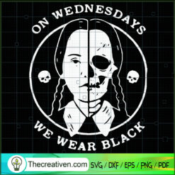 On Wednesdays We Wear Black SVG Cut File for Cricut &  Design 57694