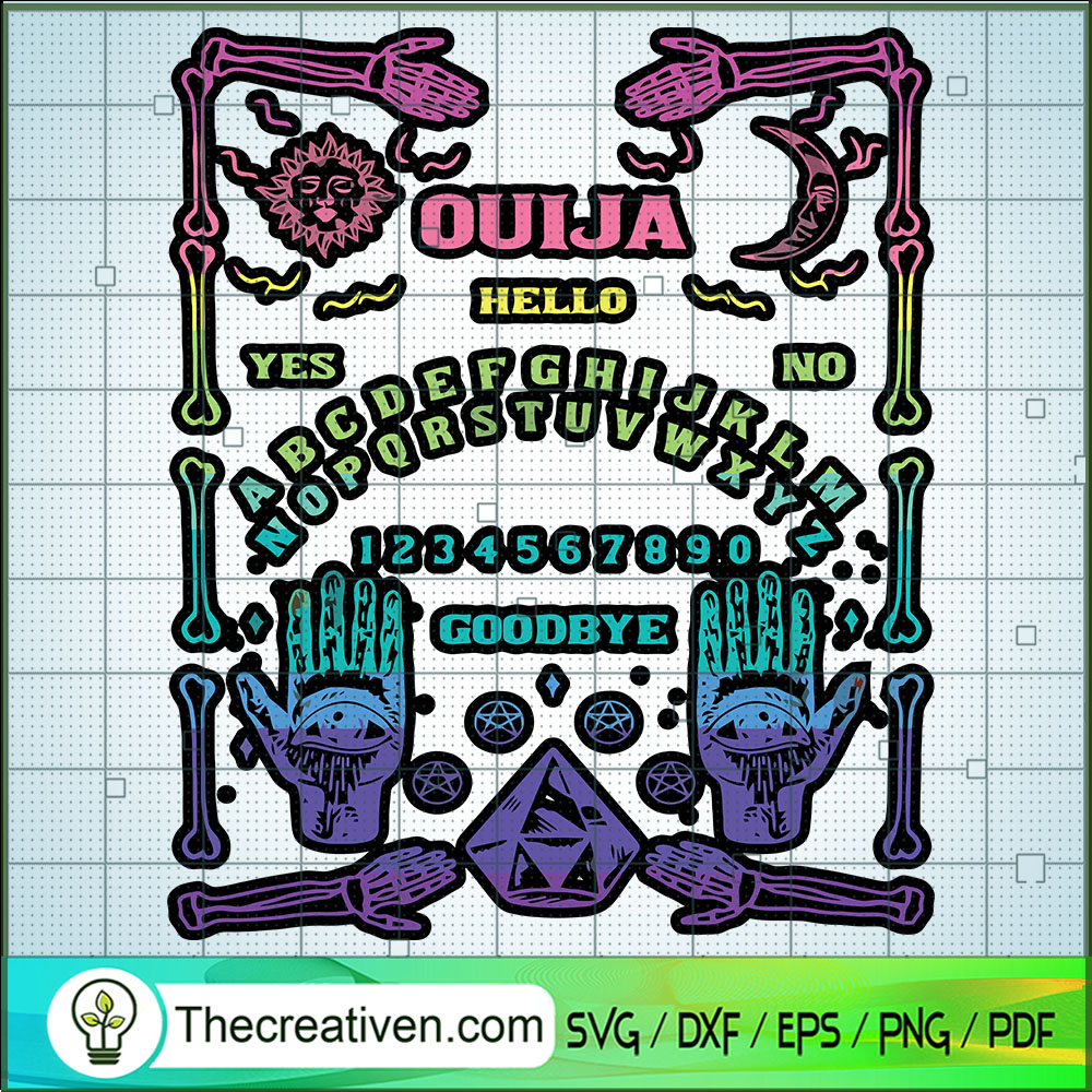 Ouija Board SVG, Scary Board SVG, Halloween Game SVG 1 Ouija Board SVG, Scary Board SVG, Halloween Game SVG