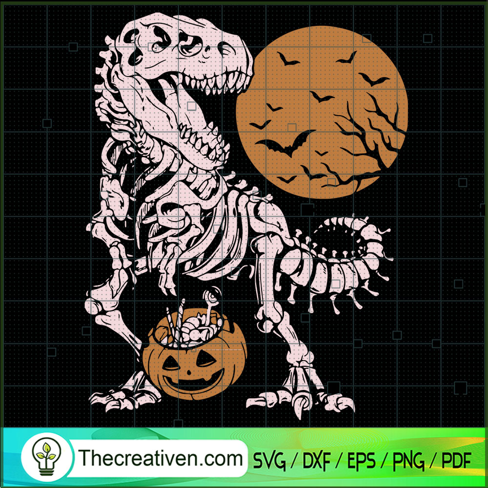 T Rex Halloween SVG, Halloween Dinosaur SVG, Scary SVG 1 T Rex Halloween SVG, Halloween Dinosaur SVG, Scary SVG