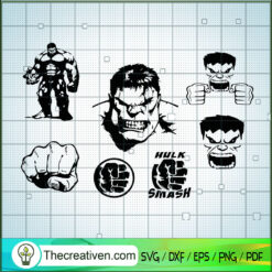 The Incredible Hulk Bundle SVG, Hulk SVG, Avengers SVG