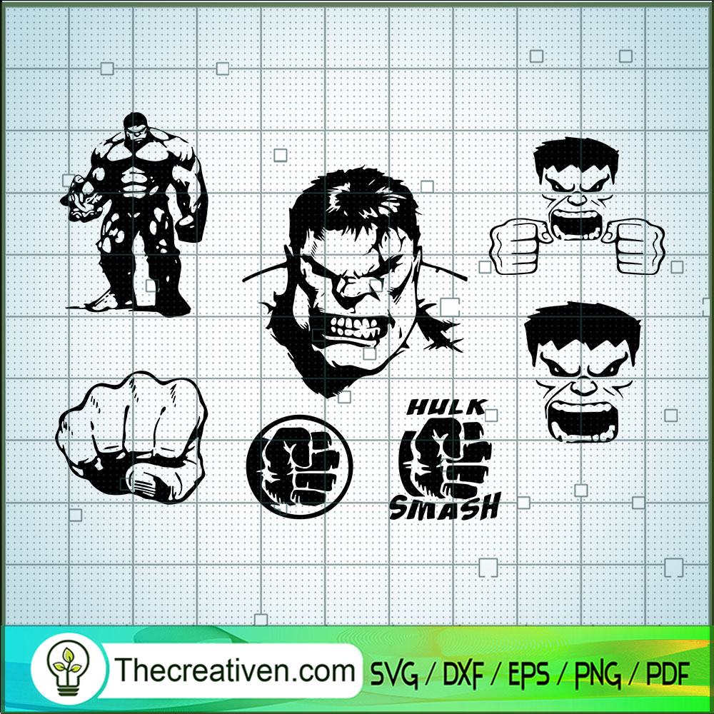 The Incredible Hulk Bundle SVG, Hulk SVG, Avengers SVG 1 The Incredible Hulk Bundle SVG, Hulk SVG, Avengers SVG
