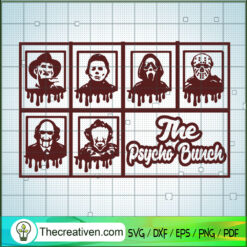The Psycho Bunch SVG Cut File for Cricut & Silhouette Design 57804