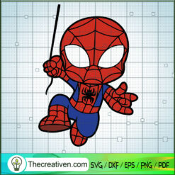 Spiderman Chibi SVG, Spiderman SVG, Avengers SVG