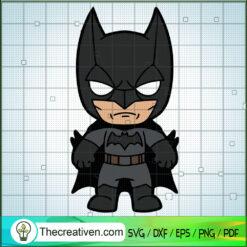 Batman Chibi SVG, Batman SVG, DC Comics SVG