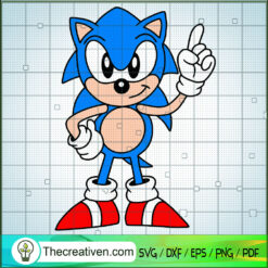 He Is Sonic, Sonic Cartoon SVG, Sonic the Hedgehog SVG
