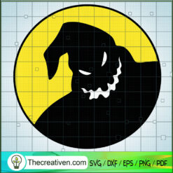 Scary Oogie Boogie Circle Logo SVG Cut File for Cricut & Silhouette