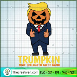 Trumpkin Make Halloween Great Again SVG Cut File for C Design 58004
