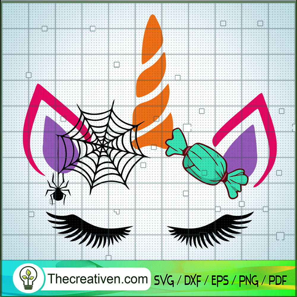 Unicorn Halloween Candle SVG, Unicorn SVG, Halloween SVG 1 Unicorn Halloween Candle SVG, Unicorn SVG, Halloween SVG