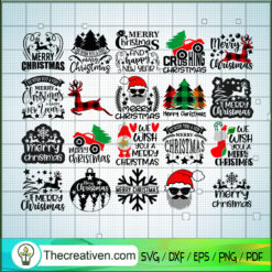 Christmas Quotes SVG Bundle, Christmas SVG, Merry Xmas SVG