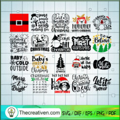 Christmas Gift Bundle SVG, Christmas SVG, Merry Xmas SVG