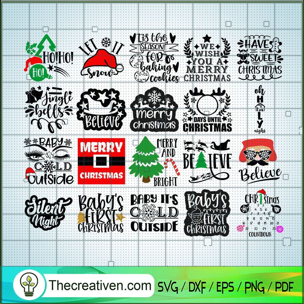 At Christmas Night Bundle SVG, Christmas SVG, Merry Xmas SVG 1 At Christmas Night Bundle SVG, Christmas SVG, Merry Xmas SVG