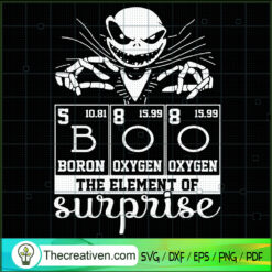 Boo The Element Of Surprise  SVG Cut File for Cricut