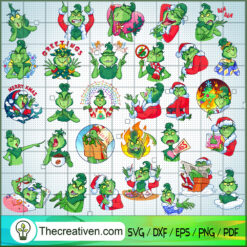 Grinch Christmas Bundle SVG, Grinch SVG, Merry Christmas SVG