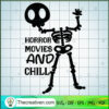 Horror Movies And Chill SVG Cut File for Cricut & Silh Design 58212 2 Horror Movies And Chill copy 1