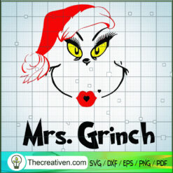 Mrs Grinch SVG, Christmas SVG, Merry Xmas SVG