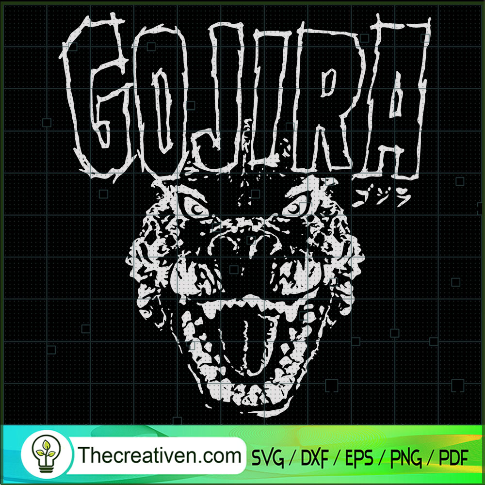 Gojira SVG, Godzilla SVG, Dinosaur SVG 1 Gojira SVG, Godzilla SVG, Dinosaur SVG