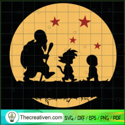 Muten Roshi Goku And Krillin SVG, Dragon Ball Z SVG, Cartoon SVG