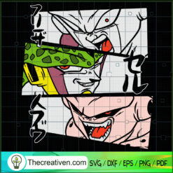 Dragon Ball Z Eyes Characters SVG Cut File for Cricut & Silhouette