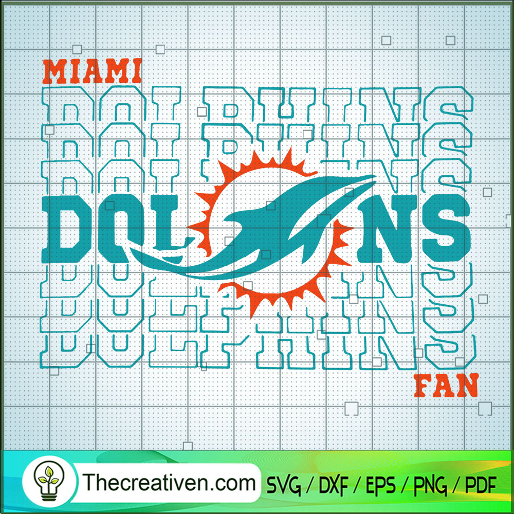 Miami Dolphins Fan SVG, NFL Fan SVG, Sports SVG 1 Miami Dolphins Fan SVG, NFL Fan SVG, Sports SVG