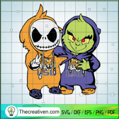 Stitch And Jack Fan LSU Tige SVG Cut File for Cricut