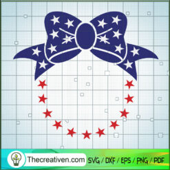 Minnie 4th July Bow SVG Cut File for Cricut & Silhouette