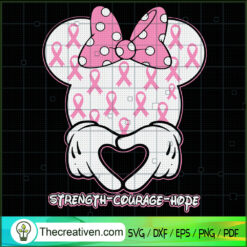 Strength Courage Hope SVG Cut File for Cricut & Silhouette