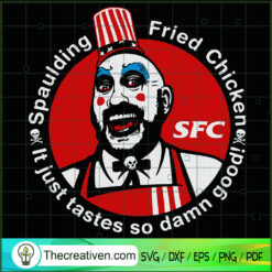 Spaulding Fried Chicken It J SVG Cut File for Cricut