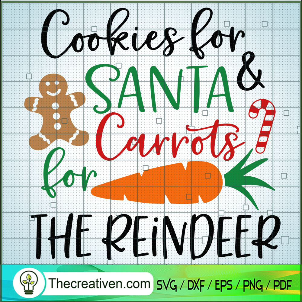 Cookies For Santa & Carrots SVG Cut File for Cricut 1 Cookies For Santa & Carrots SVG Cut File for Cricut