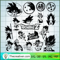 Dragon Ball Z Bundle SVG Cut File for Cricut & Silhouette