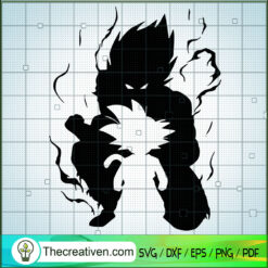 Goku And Vegeta Shadow SVG Cut File for Cricut & Silhouette