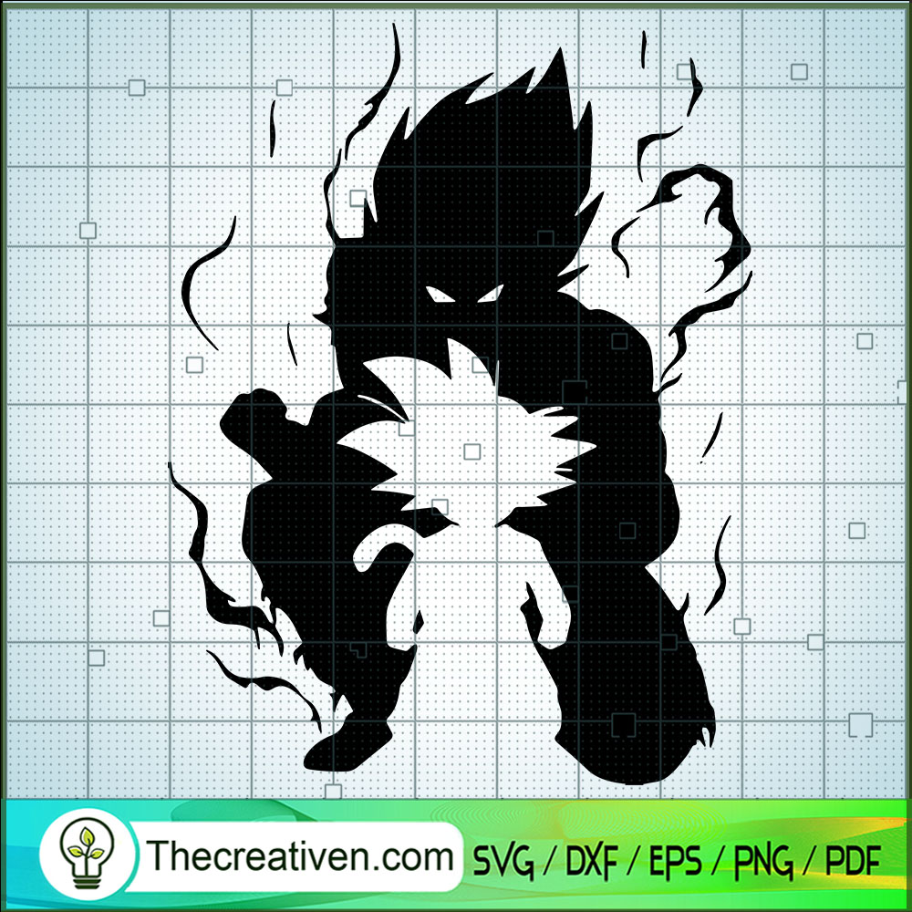 Goku And Vegeta Shadow SVG Cut File for Cricut & Silhouette 1 Goku And Vegeta Shadow SVG Cut File for Cricut & Silhouette
