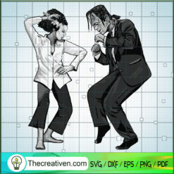 Pulp Frankenstein Dance SVG, Frankenstein SVG, Halloween SVG