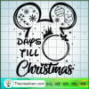 Days Till Christmas SVG, Disney Mickey SVG, Christmas Mickey Mouse SVG