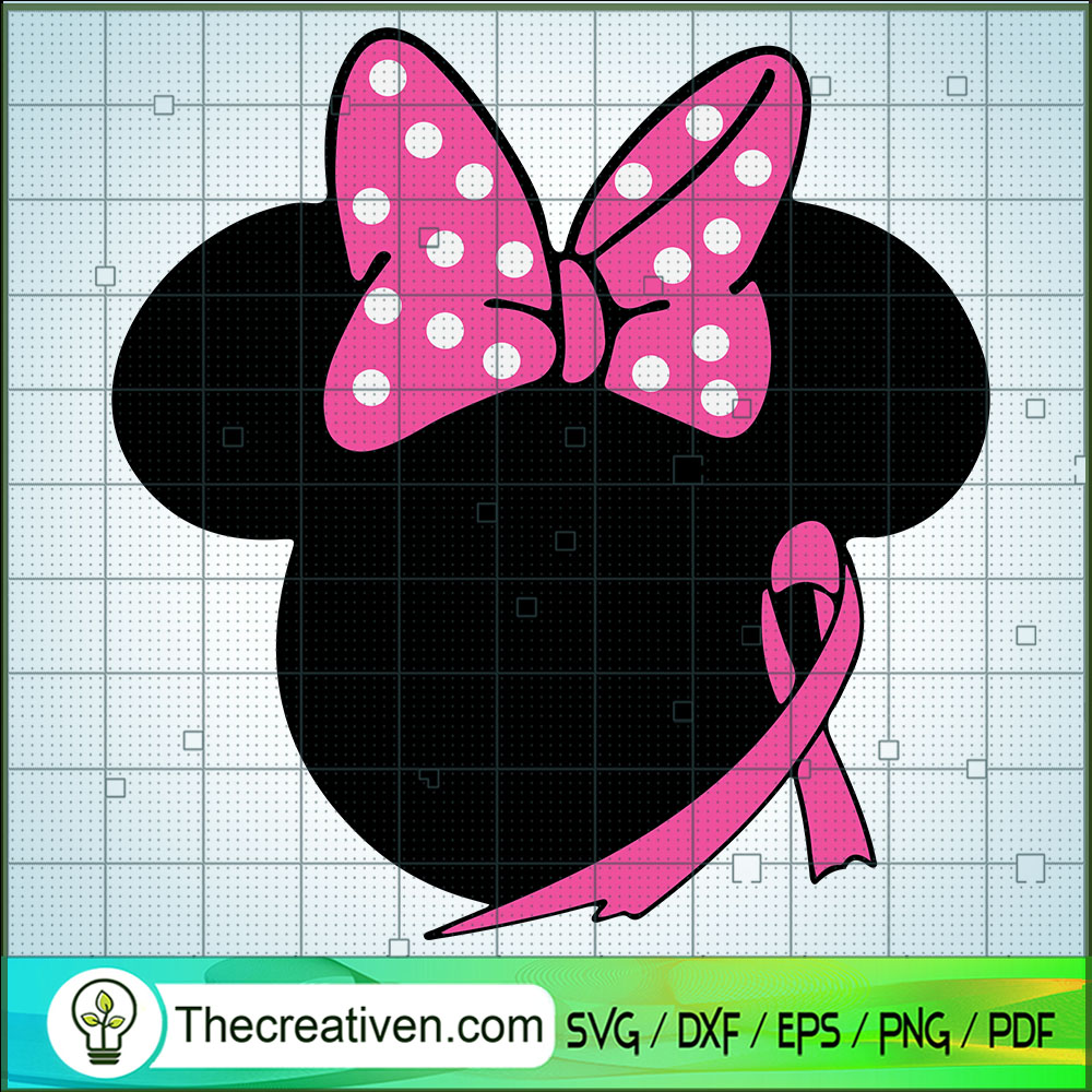 Disney Minnie Pink Bow SVG, Cancer Awareness SVG, Disney SVG 1 Disney Minnie Pink Bow SVG, Cancer Awareness SVG, Disney SVG