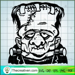 Creasy Face Frankenstein SVG Cut File for Cricut & Silhouette
