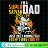 I'm a Super Saiyan Dad Just  SVG Cut File for Cricut