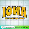 Iowa The Hawkeye State SVG, US State SVG, America SVG