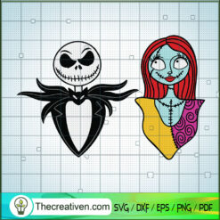 Jack And Sally Wife SVG Cut File for Cricut & Silhouette